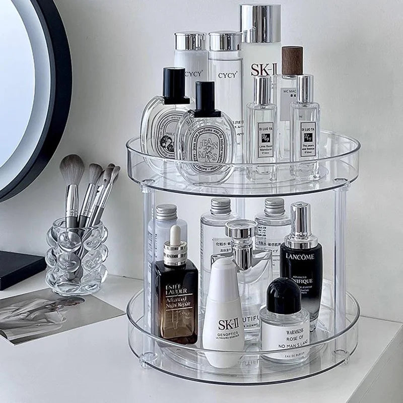 Présentoir Cosmétique de Bureau Rotatif 360°