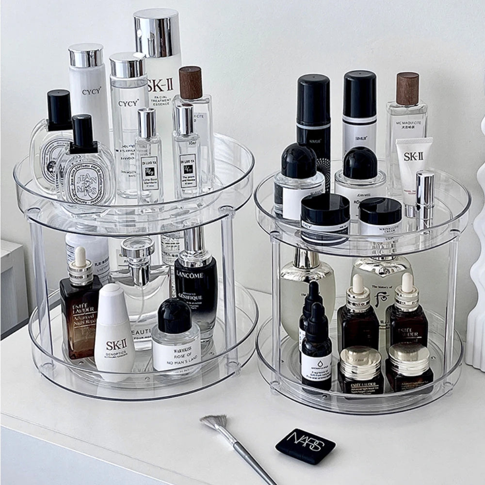 Présentoir Cosmétique de Bureau Rotatif 360°