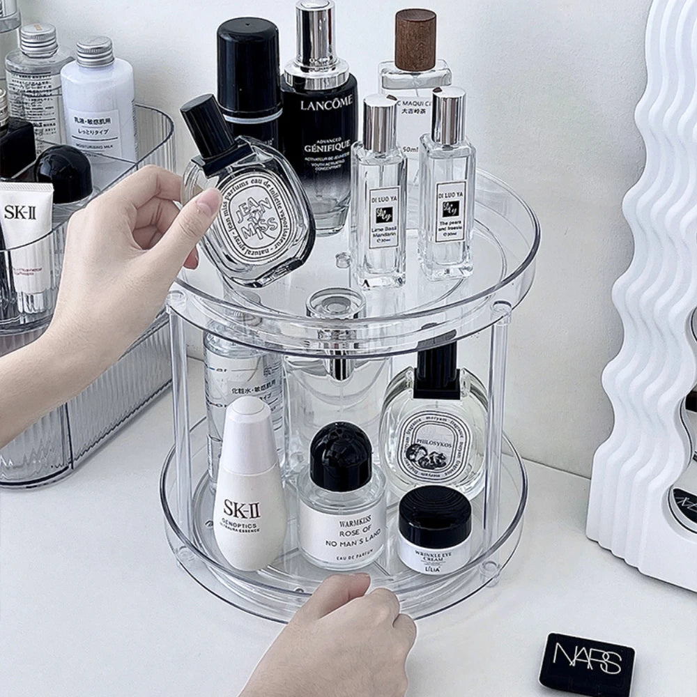 Présentoir Cosmétique de Bureau Rotatif 360°
