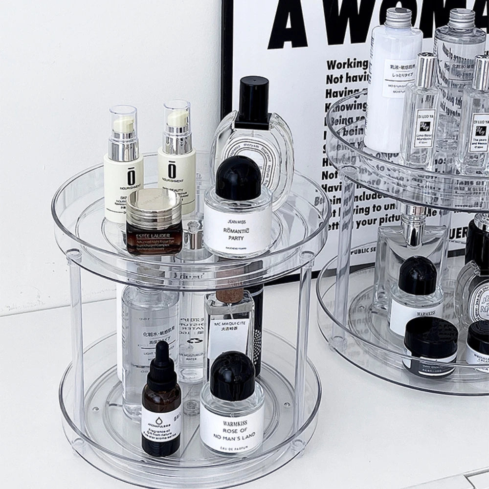 Présentoir Cosmétique de Bureau Rotatif 360°