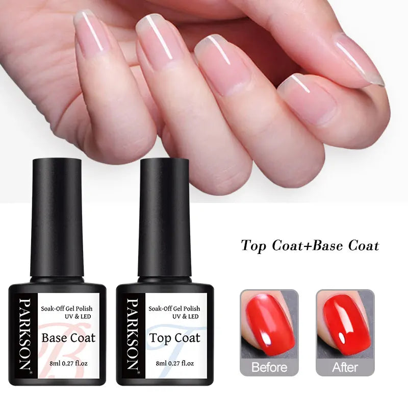 Vernis Gel Top & Base Coat Sans Essuyage Parkson