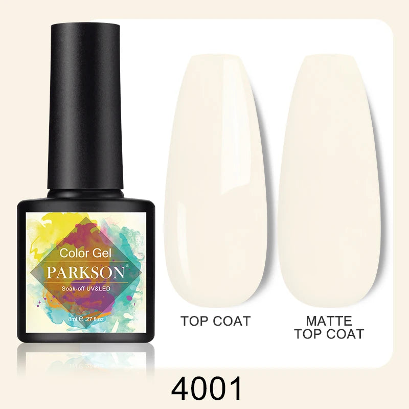 Vernis Gel Top & Base Coat Sans Essuyage Parkson