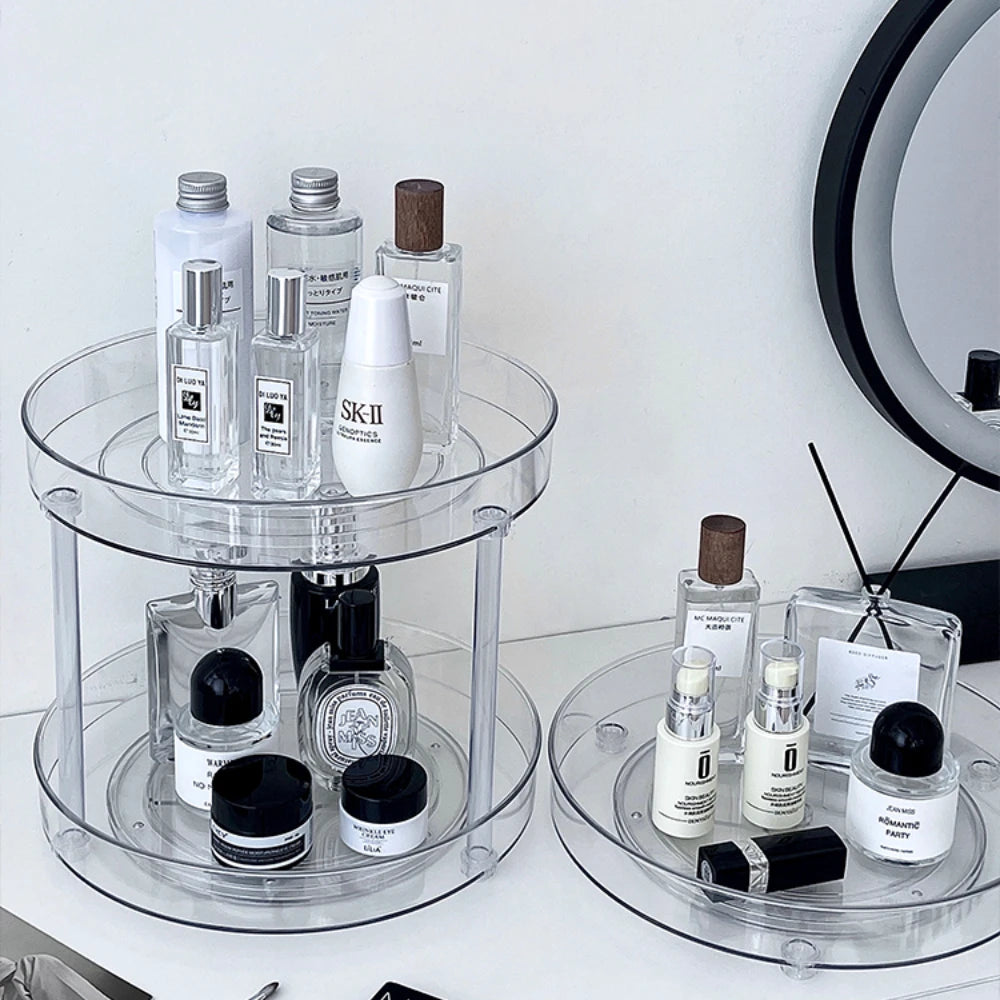 Présentoir Cosmétique de Bureau Rotatif 360°