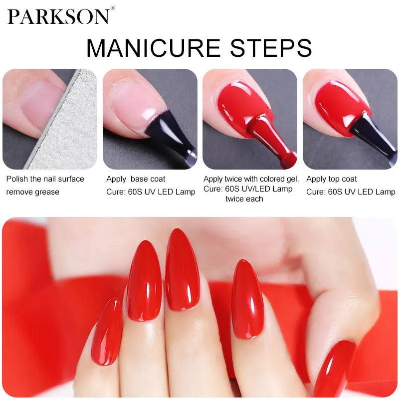 Vernis Gel Top & Base Coat Sans Essuyage Parkson