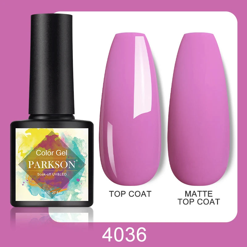 Vernis Gel Top & Base Coat Sans Essuyage Parkson