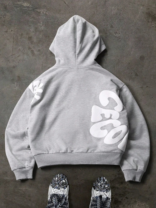 Hoodie Homme Casual Y2K Hip Hop Lettres Imprimées